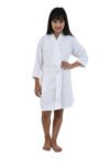 FEATHER DRAPЕ WAFFLE JUNIORS BATHROBE