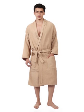 FEATHER DRAPЕ TERRY MEN BATHROBE